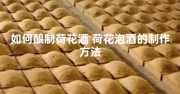如何酿制荷花酒 荷花泡酒的制作方法